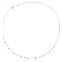 Gargantilha 40cm Com Extensor De 10cm Pontos De Luz Cristal Gargantilha 40cm Com Extensor De 10cm Pontos De Luz Cristal