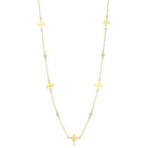 Gargantilha Alongada Com Pingentes Monograma E Pontos De Luz Gargantilha Alongada Com Pingentes Monograma E Pontos De Luz