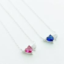 Gargantilha Amaré 45cm + Extensor com Coração Cravejado 5mm Gargantilha Amaré 45cm + Extensor com Coração Cravejado 5mm