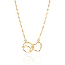 Gargantilha amor conectado folheada a ouro 532434 Rommanel Gargantilha amor conectado folheada a ouro 532434 Rommanel