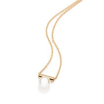 Gargantilha Banhada a Ouro com Pérola Rommanel 532655 Cor:Dourado Gargantilha Banhada a Ouro com Pérola Rommanel 532655 Cor:Dourado