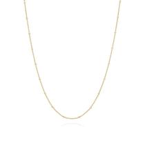 Gargantilha banhado ouro 3x 24k 18k e 22k feminino elo redondo e cubos rommanel 531966 531967