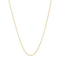 Gargantilha banhado ouro 3x 24k 18k e 22k feminino fio torcido rommanel 42 cm 531153