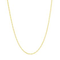 Gargantilha banhado ouro 3x 24k 18k e 22k feminino rommanel fio meia corda 42 cm 530300