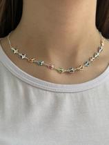 Gargantilha Borboletas Coloridas