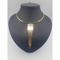 Gargantilha chapada banhada a ouro 18k Gargantilha chapada banhada a ouro 18k