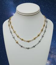 Gargantilha Chocker em Aço Inox Estrelas Lindas