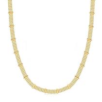 Gargantilha Chocker Malha Mini Elo Cadeado Folheado A Ouro