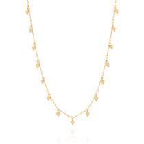 Gargantilha choker bolinhas folheada a ouro 532067 Rommanel Gargantilha choker bolinhas folheada a ouro 532067 Rommanel