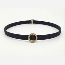Gargantilha Choker Brilho e Desejo Com Pingente De Brilhantes Charme Estilo e Elegância cor:Preto