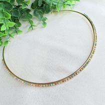 Gargantilha Choker com Pedras Coloridas
