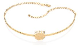Gargantilha Choker Composta Por Estrela Sol 532487