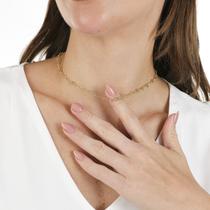 Gargantilha Choker Coração Entrelaçado Colar Feminino 18k