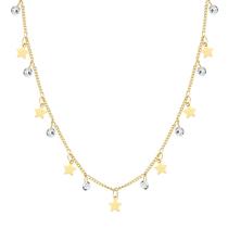 Gargantilha Choker Estrelas Pontos Luz Cristal Folheada Ouro Gargantilha Choker Estrelas Pontos Luz Cristal Folheada Ouro
