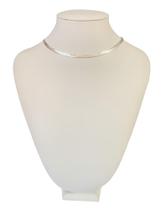 Gargantilha Choker Fio Laminado Liso Metalizado ajustável prata 925 - AN EMPORIUM LINE