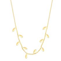 Gargantilha Choker Folhas Folheado A Ouro Gargantilha Choker Folhas Folheado A Ouro