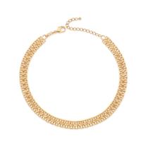 Gargantilha choker folheada a ouro 532503 Rommanel