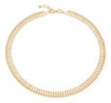 Gargantilha Choker Formada Por Fio Losango E 531981