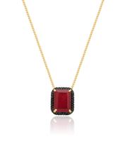 Gargantilha Colar Com Jade Em Ouro 18k