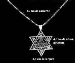 Gargantilha/colar/corrente Com Pingente Estrela De Davi Gargantilha/colar/corrente Com Pingente Estrela De Davi