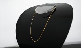 Gargantilha colar corrente de ouro 18k Veneziana Feminina 40cm
