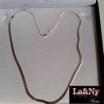 Gargantilha Colar Laminado 40 Cm Prata Maciça 925 Gargantilha Colar Laminado 40 Cm Prata Maciça 925