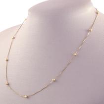 Gargantilha Colar Veneziana Bolinhas 40 Cm 3.0 Ouro 18k 750 Gargantilha Colar Veneziana Bolinhas 40 Cm 3.0 Ouro 18k 750