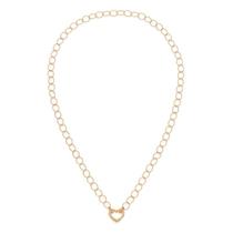 Gargantilha com Coração Banhado a Ouro Rommanel 532512 Gargantilha com Coração Banhado a Ouro Rommanel 532512