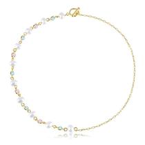 Gargantilha Com Pérolas Shell Barrocas Com