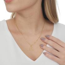 Gargantilha Com Pingente Coração Vasado Corte A Laser Banhado Em Ouro 18k 750 Envio Rapido Gargantilha Com Pingente Coração Vasado Corte A Laser Banhado Em Ouro 18k 750 Envio Rapido