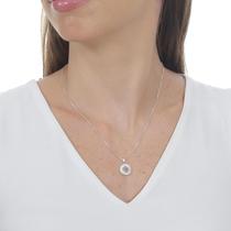 Gargantilha com Pingente Pata Cachorro Prata Veneziana Leve