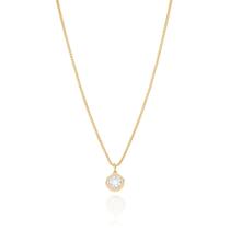 Gargantilha com pingente solitário BRANCO 532005 Rommanel