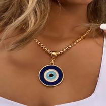 Gargantilha coração espirito santo marfim 45 cm