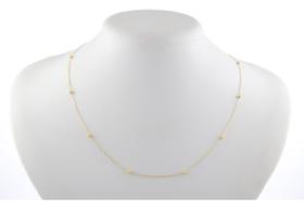 Gargantilha Corrente Bolinhas 40 Cm 3.0 Ouro 18k 750 Colar Gargantilha Corrente Bolinhas 40 Cm 3.0 Ouro 18k 750 Colar