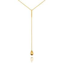 Gargantilha Corrente Colar Feminino Em Ouro 18k Gravatinha