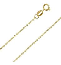 Gargantilha Corrente Feminina Singapura 40cm Ouro 18k 750