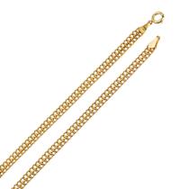 Gargantilha Corrente Feminina Trançada Lacraia Ouro 18k