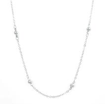 Gargantilha De Bolinha 5mm Aço Inox Antialérgico Couti