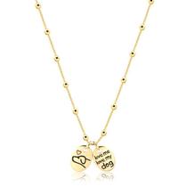 Gargantilha De Bolinhas Love Pet My Dog Folheado A Ouro Gargantilha De Bolinhas Love Pet My Dog Folheado A Ouro
