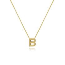 Gargantilha de Letras Folheado a Ouro 18k