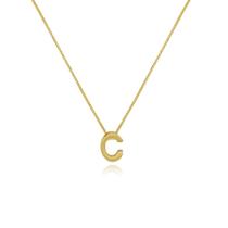 Gargantilha de Letras Folheado a Ouro 18k