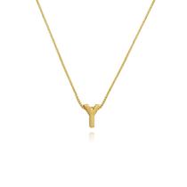 Gargantilha de Letras Folheado a Ouro 18k