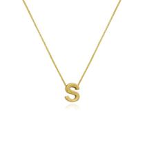 Gargantilha de Letras Folheado a Ouro 18k