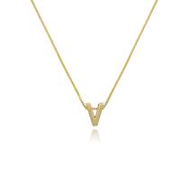 Gargantilha de Letras Folheado a Ouro 18k