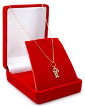 Gargantilha De Ouro 18k Corrente 45cm Veneziana C/ Pingente Filho