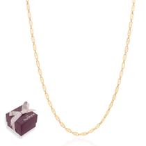 Gargantilha Dourada Feminina Banhada A Ouro 18k Rommanel Com Elos Trabalhados Gargantilha Dourada Feminina Banhada A Ouro 18k Rommanel Com Elos Trabalhados