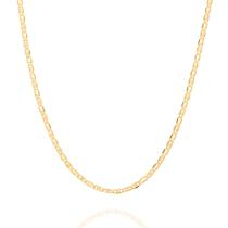 Gargantilha elo piastrine banhada a ouro 531156 Rommanel Gargantilha elo piastrine banhada a ouro 531156 Rommanel