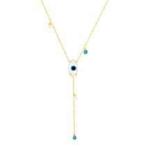 Gargantilha em Ouro 18K Gravata Olho Grego - AU5577