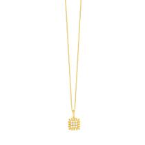 Gargantilha em Ouro 18K Pavê com Zircônias - AU4861