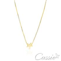 Gargantilha Estrela Pequena Banhada a Ouro 18k com Pingente